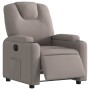 Sillón reclinable eléctrico tela gris taupé