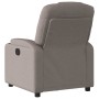 Sillón reclinable eléctrico tela gris taupé