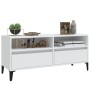 Weißer TV-Schrank aus Sperrholz, 100 x 34,5 x 44,5 cm von vidaXL, TV-Möbel - Ref: Foro24-831901, Preis: 68,29 €, Rabatt: %