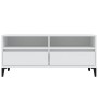 Weißer TV-Schrank aus Sperrholz, 100 x 34,5 x 44,5 cm von vidaXL, TV-Möbel - Ref: Foro24-831901, Preis: 68,29 €, Rabatt: %