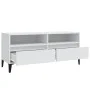 Weißer TV-Schrank aus Sperrholz, 100 x 34,5 x 44,5 cm von vidaXL, TV-Möbel - Ref: Foro24-831901, Preis: 67,25 €, Rabatt: %