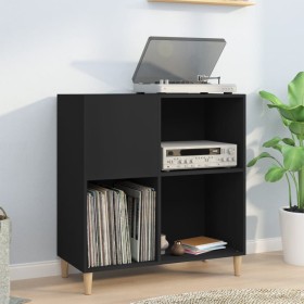 Black plywood record cabinet 84.5x38x89 cm by vidaXL, CD and DVD storage - Ref: Foro24-831990, Price: 70,23 €, Discount: %