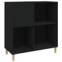 Schwarzer Plattenschrank aus Sperrholz, 84,5 x 38 x 89 cm von vidaXL, CD- und DVD-Speicher - Ref: Foro24-831990, Preis: 68,20...