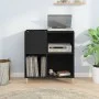 Mueble para discos madera contrachapada negro 84,5x38x89 cm de vidaXL, Almacenamiento para CD y DVD - Ref: Foro24-831990, Pre...