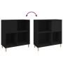 Schwarzer Plattenschrank aus Sperrholz, 84,5 x 38 x 89 cm von vidaXL, CD- und DVD-Speicher - Ref: Foro24-831990, Preis: 68,20...