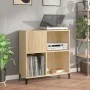 Mueble discos madera contrachapada roble Sonoma 84,5x38x89 cm de vidaXL, Almacenamiento para CD y DVD - Ref: Foro24-832000, P...