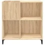 Mueble discos madera contrachapada roble Sonoma 84,5x38x89 cm de vidaXL, Almacenamiento para CD y DVD - Ref: Foro24-832000, P...