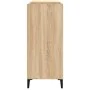 Mueble discos madera contrachapada roble Sonoma 84,5x38x89 cm de vidaXL, Almacenamiento para CD y DVD - Ref: Foro24-832000, P...
