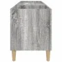 Sonoma gray plywood record cabinet 121x38x48cm by vidaXL, CD and DVD storage - Ref: Foro24-831931, Price: 65,42 €, Discount: %