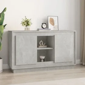 Aparador de madera contrachapada gris hormigón 102x35x60 cm de vidaXL, Aparadores - Ref: Foro24-831881, Precio: 98,53 €, Desc...