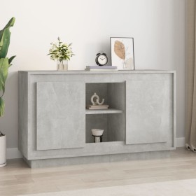 Concrete gray plywood sideboard 102x35x60 cm by vidaXL, Sideboards - Ref: Foro24-831881, Price: 93,12 €, Discount: %