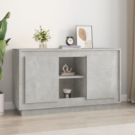 Aparador de madera contrachapada gris hormigón 102x35x60 cm de vidaXL, Aparadores - Ref: Foro24-831881, Precio: 89,75 €, Desc...