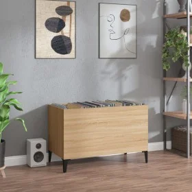 Sperrholz-Scheibenmöbel Sonoma Eiche 74,5x38x48 cm von vidaXL, CD- und DVD-Speicher - Ref: Foro24-831968, Preis: 34,63 €, Rab...