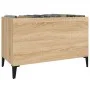Sperrholz-Scheibenmöbel Sonoma Eiche 74,5x38x48 cm von vidaXL, CD- und DVD-Speicher - Ref: Foro24-831968, Preis: 34,63 €, Rab...
