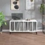 White plywood record cabinet 100x38x48 cm by vidaXL, CD and DVD storage - Ref: Foro24-831981, Price: 77,74 €, Discount: %
