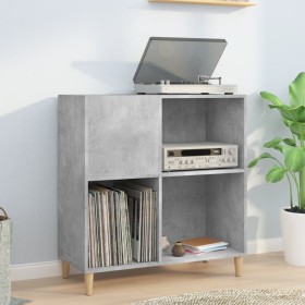 Concrete gray plywood disc cabinet 84.5x38x89 cm by vidaXL, CD and DVD storage - Ref: Foro24-831993, Price: 66,79 €, Discount: %