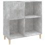 Plattenschrank aus betongrauem Sperrholz, 84,5 x 38 x 89 cm von vidaXL, CD- und DVD-Speicher - Ref: Foro24-831993, Preis: 66,...