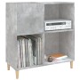 Plattenschrank aus betongrauem Sperrholz, 84,5 x 38 x 89 cm von vidaXL, CD- und DVD-Speicher - Ref: Foro24-831993, Preis: 66,...