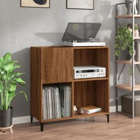 Sperrholz Scheibenmöbel braune Eiche 84,5x38x89 cm von vidaXL, CD- und DVD-Speicher - Ref: Foro24-832004, Preis: 87,82 €, Rab...