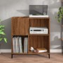Plywood oak brown record cabinet 84.5x38x89 cm by vidaXL, CD and DVD storage - Ref: Foro24-832004, Price: 89,23 €, Discount: %