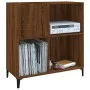 Plywood oak brown record cabinet 84.5x38x89 cm by vidaXL, CD and DVD storage - Ref: Foro24-832004, Price: 87,81 €, Discount: %