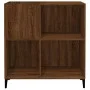Plywood oak brown record cabinet 84.5x38x89 cm by vidaXL, CD and DVD storage - Ref: Foro24-832004, Price: 87,81 €, Discount: %