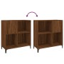 Plywood oak brown record cabinet 84.5x38x89 cm by vidaXL, CD and DVD storage - Ref: Foro24-832004, Price: 89,23 €, Discount: %