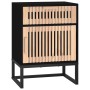 Nachttisch aus schwarzem Eisen und Sperrholz, 40 x 30 x 55,5 cm von vidaXL, Nachttische - Ref: Foro24-352093, Preis: 68,28 €,...