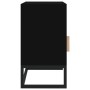 Nachttisch aus schwarzem Eisen und Sperrholz, 40 x 30 x 55,5 cm von vidaXL, Nachttische - Ref: Foro24-352093, Preis: 68,28 €,...
