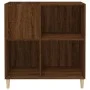 Mueble discos madera contrachapada roble marrón 84,5x38x89 cm de vidaXL, Almacenamiento para CD y DVD - Ref: Foro24-831996, P...