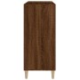 Sperrholz Scheibenmöbel braune Eiche 84,5x38x89 cm von vidaXL, CD- und DVD-Speicher - Ref: Foro24-831996, Preis: 81,64 €, Rab...