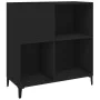 Mueble para discos madera contrachapada negro 84,5x38x89 cm de vidaXL, Almacenamiento para CD y DVD - Ref: Foro24-831998, Pre...