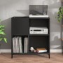 Mueble para discos madera contrachapada negro 84,5x38x89 cm de vidaXL, Almacenamiento para CD y DVD - Ref: Foro24-831998, Pre...