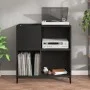 Mueble para discos madera contrachapada negro 84,5x38x89 cm de vidaXL, Almacenamiento para CD y DVD - Ref: Foro24-831998, Pre...