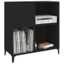 Mueble para discos madera contrachapada negro 84,5x38x89 cm de vidaXL, Almacenamiento para CD y DVD - Ref: Foro24-831998, Pre...
