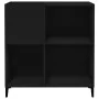 Mueble para discos madera contrachapada negro 84,5x38x89 cm de vidaXL, Almacenamiento para CD y DVD - Ref: Foro24-831998, Pre...