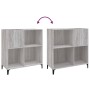 Plattenschrank aus grauem Sonoma-Sperrholz, 84,5 x 38 x 89 cm von vidaXL, CD- und DVD-Speicher - Ref: Foro24-832003, Preis: 8...