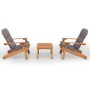 Adirondack 3-piece acacia wood garden furniture set by vidaXL, Garden sets - Ref: Foro24-3152135, Price: 520,49 €, Discount: %