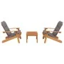 Juego de muebles de jardín Adirondack 3 piezas madera acacia de vidaXL, Conjuntos de jardín - Ref: Foro24-3152135, Precio: 50...