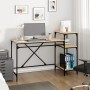 Escritorio con estantes madera contrachapada roble 135x50x90 cm de vidaXL, Escritorios - Ref: Foro24-826710, Precio: 78,55 €,...