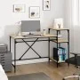 Schreibtisch mit Regalen aus Eichensperrholz 135x50x90 cm von vidaXL, Schreibtische - Ref: Foro24-826710, Preis: 74,54 €, Rab...