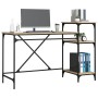 Escritorio con estantes madera contrachapada roble 135x50x90 cm de vidaXL, Escritorios - Ref: Foro24-826710, Precio: 78,55 €,...