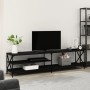 TV-Möbel Metall und Sperrholz schwarz 200x40x50 cm von vidaXL, TV-Möbel - Ref: Foro24-826739, Preis: 101,83 €, Rabatt: %