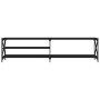 TV-Möbel Metall und Sperrholz schwarz 200x40x50 cm von vidaXL, TV-Möbel - Ref: Foro24-826739, Preis: 101,83 €, Rabatt: %
