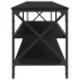 TV stand made of metal and black plywood wood, measuring 200x40x50 cm. by vidaXL, TV Furniture - Ref: Foro24-826739, Price: 1...