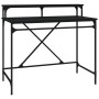 Escritorio de hierro y madera contrachapada negro 100x50x90 cm de vidaXL, Escritorios - Ref: Foro24-826699, Precio: 63,34 €, ...