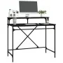 Schreibtisch aus schwarzem Eisen und Sperrholz, 100 x 50 x 90 cm von vidaXL, Schreibtische - Ref: Foro24-826699, Preis: 62,52...