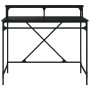Escritorio de hierro y madera contrachapada negro 100x50x90 cm de vidaXL, Escritorios - Ref: Foro24-826699, Precio: 63,34 €, ...