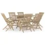 Garten-Essgruppe 7-teilig aus massivem grauem Teakholz von vidaXL, Gartensets - Ref: Foro24-3155044, Preis: 680,27 €, Rabatt: %