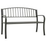 Gartenbank aus grauem Stahl, 120 cm von vidaXL, Gartenbänke - Ref: Foro24-319581, Preis: 107,11 €, Rabatt: %